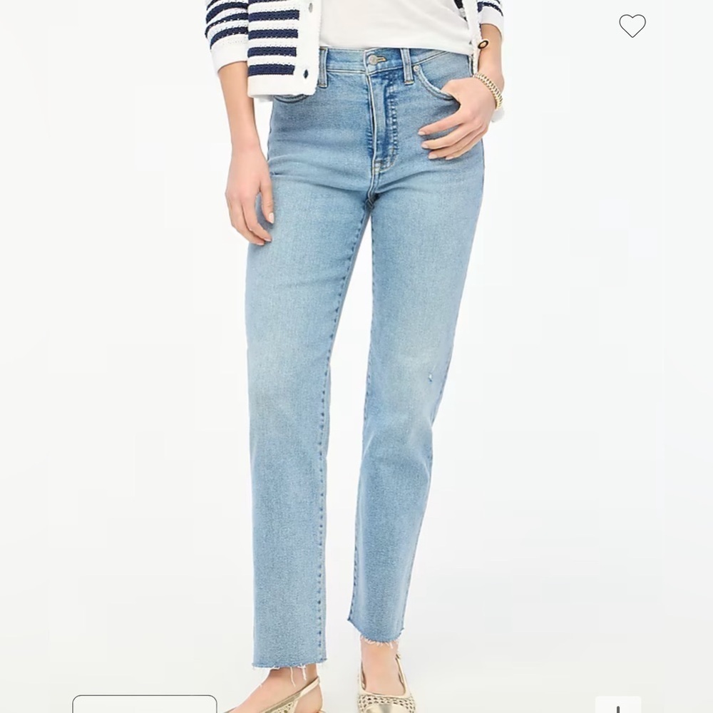 Stovepipe straight jean in signature stretch+
